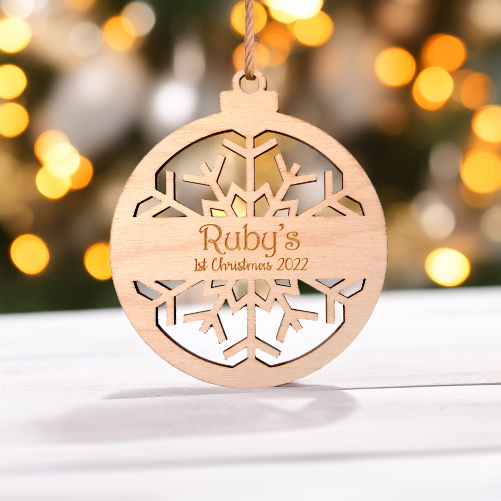 Personalised Snowflake Bauble